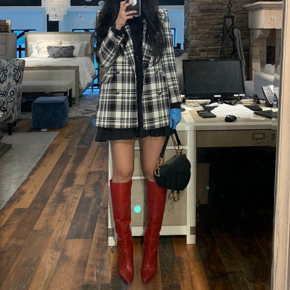 Zara Textured Weave Jacket